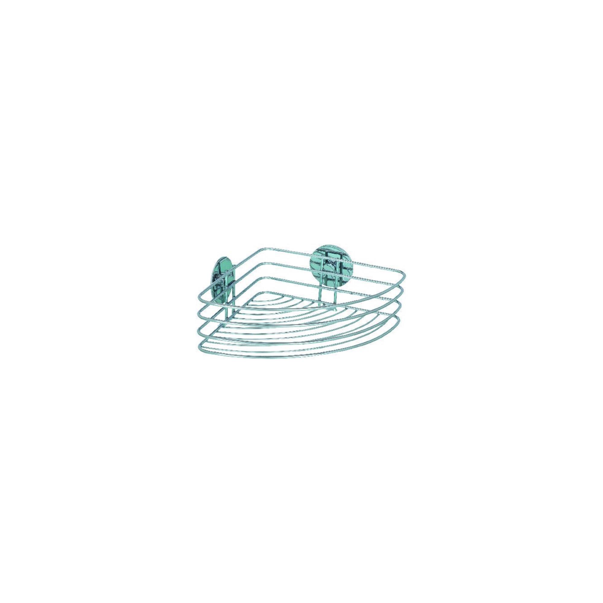 WENKO Turbo-Loc Eckablage Chrom, 26,5x20x10,5 cm (18913100)