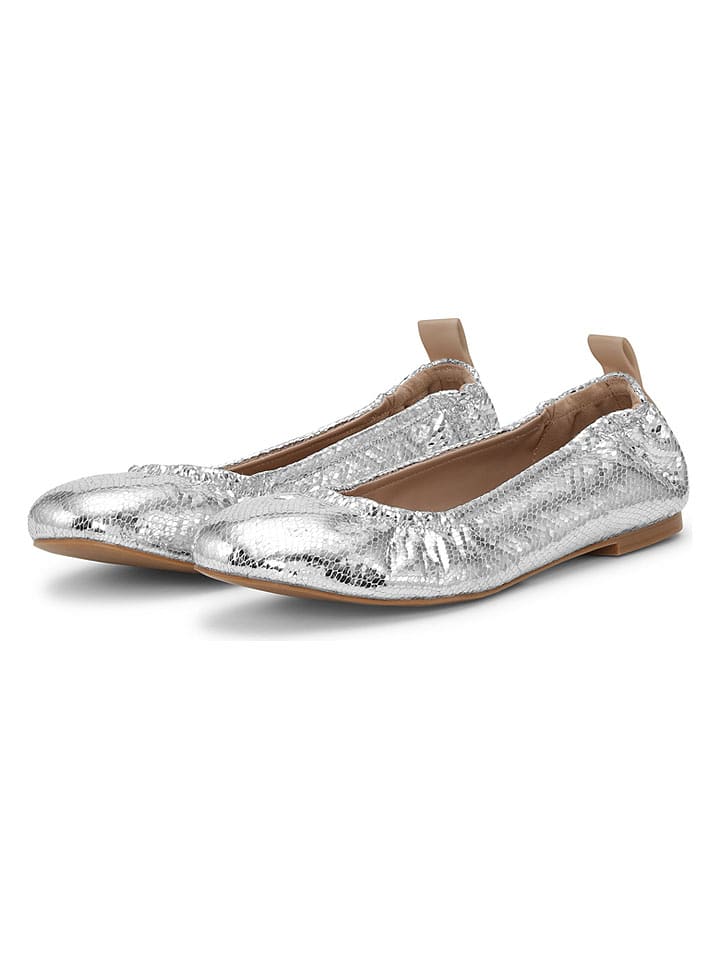 Ilse Jacobsen Ballerinas in Silber - 36