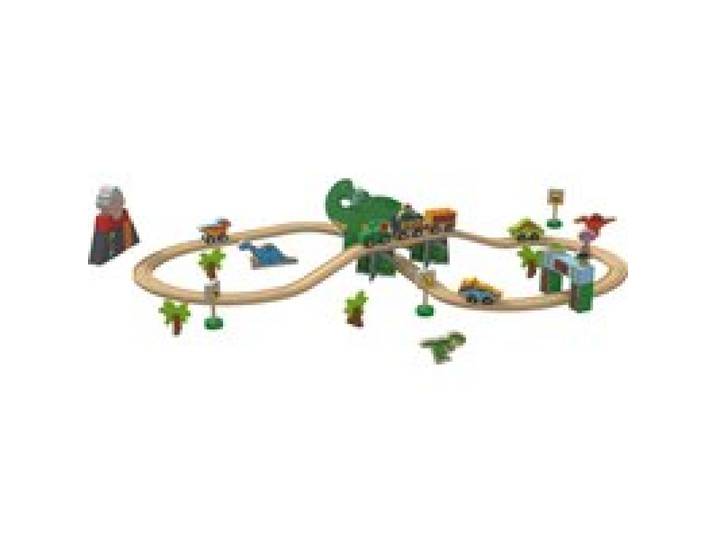 LUPILU® Set de chemin de fer (Ensemble de dinosaures)