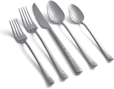 Cambridge Almada Mirror Textured 20-Piece Flatware Set, Service for 4