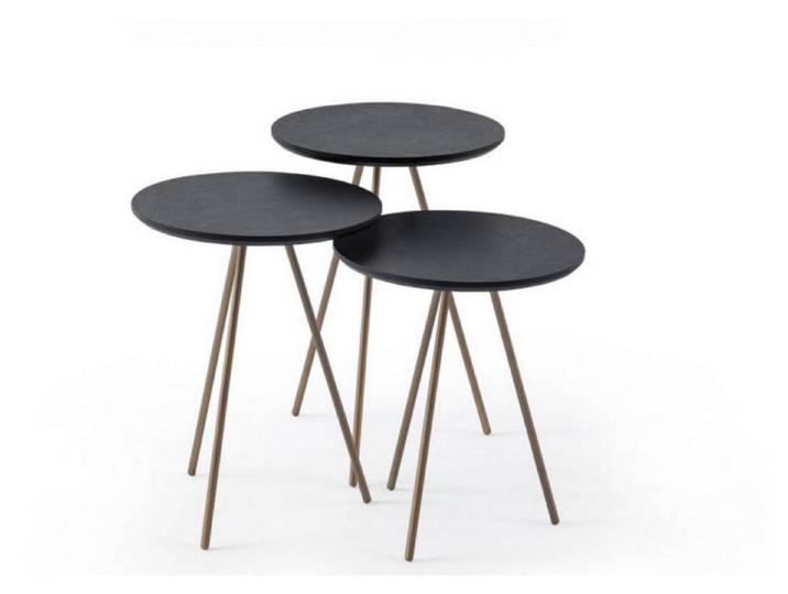 JVmoebel Beistelltisch Wohnzimmertische in Holzoptik, vielseitig einsetzbar und dekorativ (3-St., 3x Beistelltische), Made in Europa