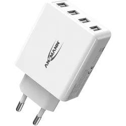 ANSMANN USB Charger               wh 5V DC/3000mA/30W/4xUSB