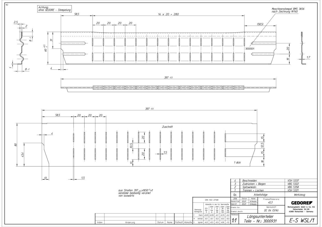 Gedore E-S WSL/1 Verlengstuk