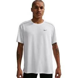 Nike Herren Miler Dri-Fit UV Shortsleeve weiß