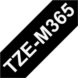 Brother, Beschriftungsband, TZe-M365 Matt (3.60 cm, Weiss, Schwarz)