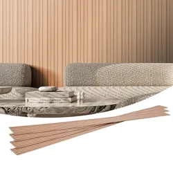 VEVOR Akustikpaneele, Akustikplatten, 2450 x 166mm, WPC-Akzent-Holzwandpaneele für moderne Innenwände, Wandpaneele in Holzoptik für stilvolles Dekor & Geräuschreduzierung, Eschenholz, 8er-Set