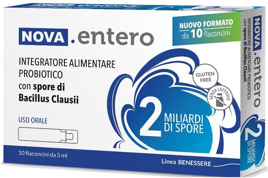 NOVA ARGENTIA Srl IND. FARM Nova Argentia, Nova.Entero 2 miliardi di spore, 10 Flaconcini
