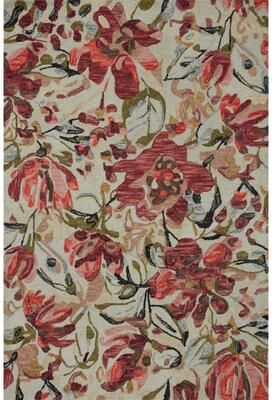 Alexander Home Evelyn Floral Bouquet Area Rug