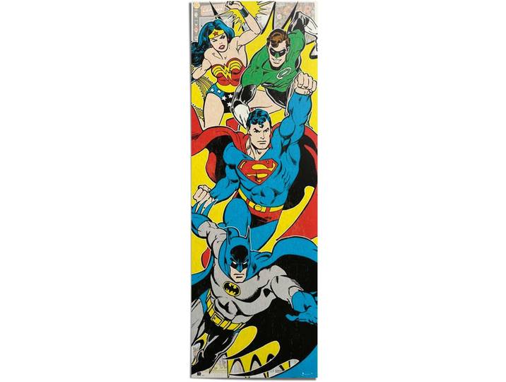 Poster REINDERS Superhelden , bunt (farbe bild(er): bunt), B:53cm H:158cm T:0,1cm, Papier, Bilder, Poster