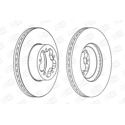 Champion Bremsscheibe [Hersteller-Nr. 562540CH] für Ford