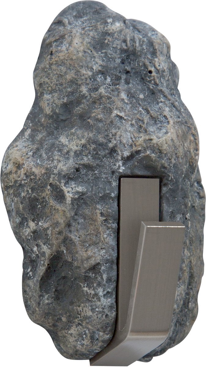 Spirella SPALIKE Zelfklevende Badkamerhaak met Steenlook Afwerking - B/D/H: 5,1 x 8,5 x 4 cm