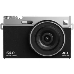 Xrec Aparat Cyfrowy 64mp / 4k / 16x Zoom / Obrotowy Ekran Lcd 2,88" / C77 / Czarny (64 Mpx), Kamera, Schwarz