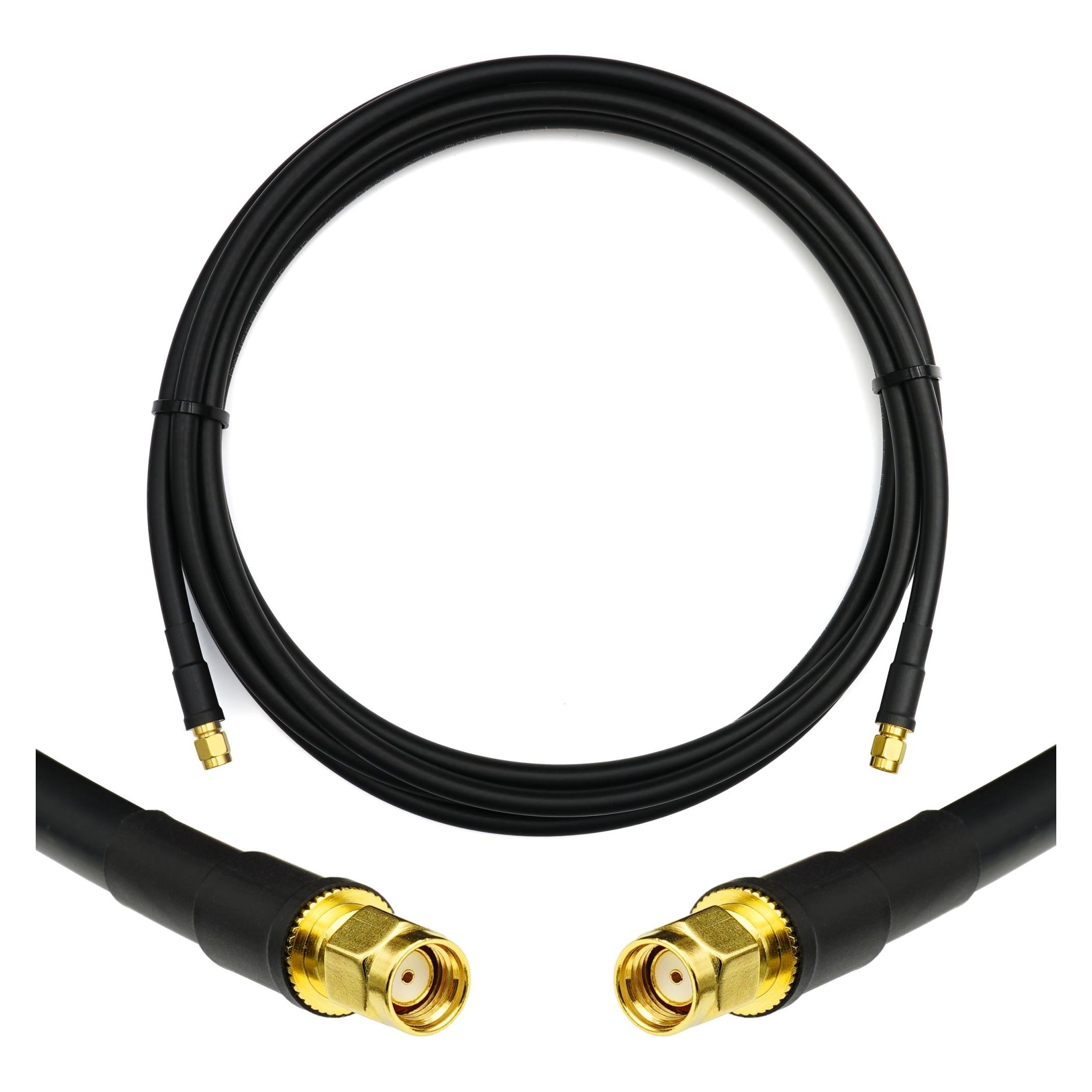 Rangeful RP-SMA Male to RP-SMA Male 1m Coaxial Cable HF300 (LMR300 equivalent) (HF300-RPSM-RPSM-1)