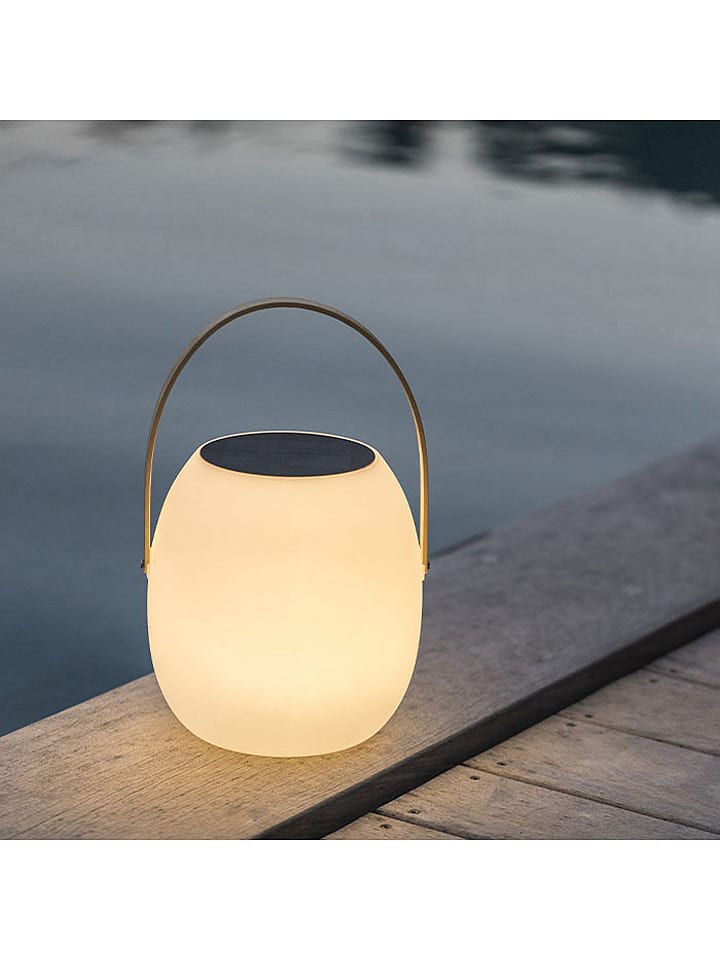 lumisky LED-Solarleuchte "Jimmy" in Weiß - (H)34 x Ø 21 cm - onesize