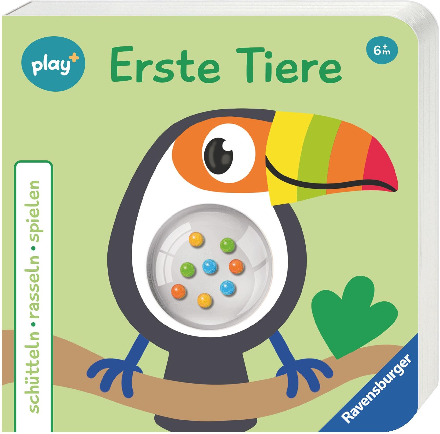Maria Höck - Ravensburger Play+ schütteln, rasseln, spielen: Erste Tiere, Baby-Buch ab 6 Monate - Preis vom 15.10.2026 23:06:25 h