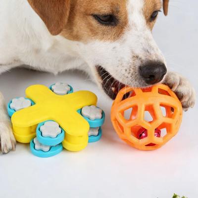Uplifted Finds Hollow Rubber Chew Ball With Internal Bell pet Chew Toy