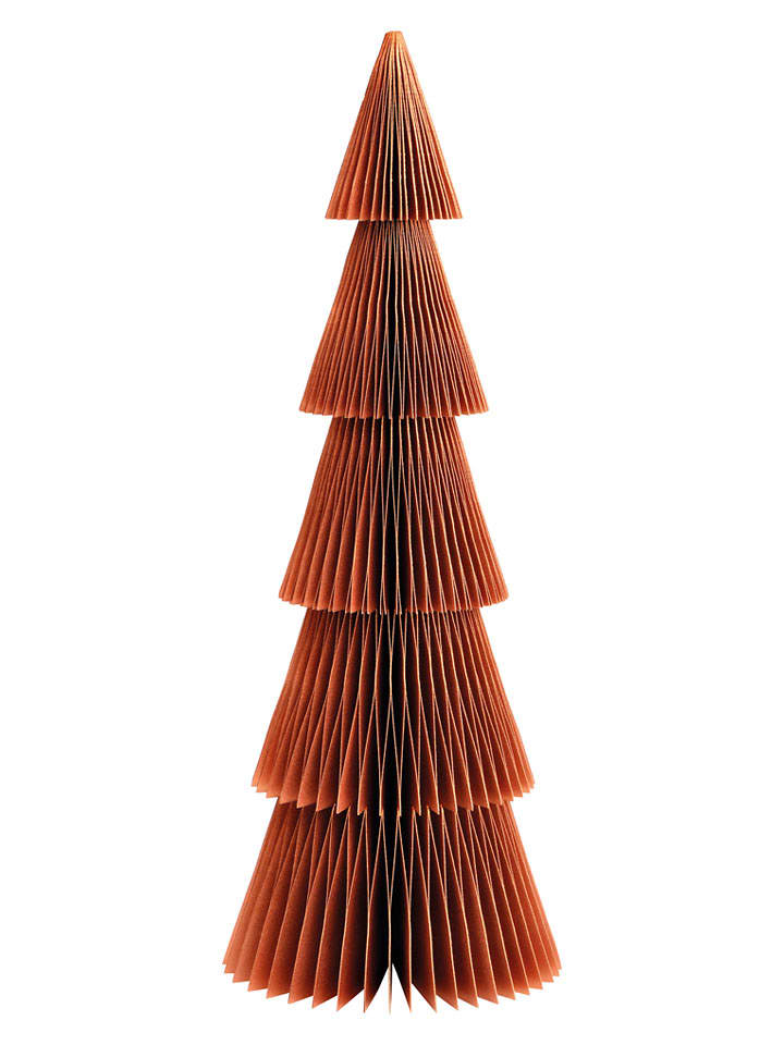 G. Wurm Dekoaufsteller "Tannenbaum" in Braun - (H)40 x Ø 14 cm - onesize