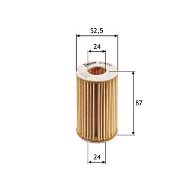 VALEO Ölfilter 586512 Filtereinsatz 87mm für RENAULT