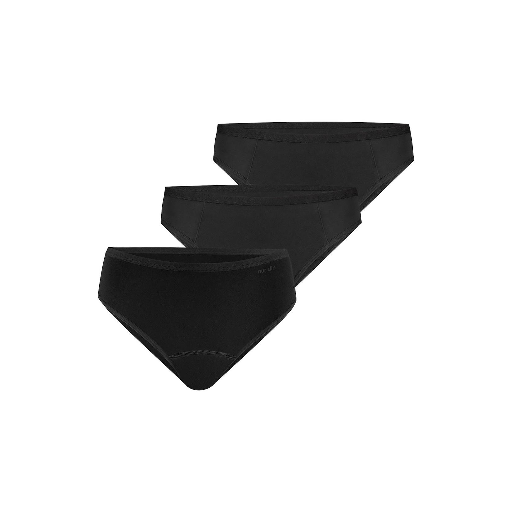 NUR DIE Damen Periodenslip Protection Trio Slip mittelstark extrastark 3er Pack