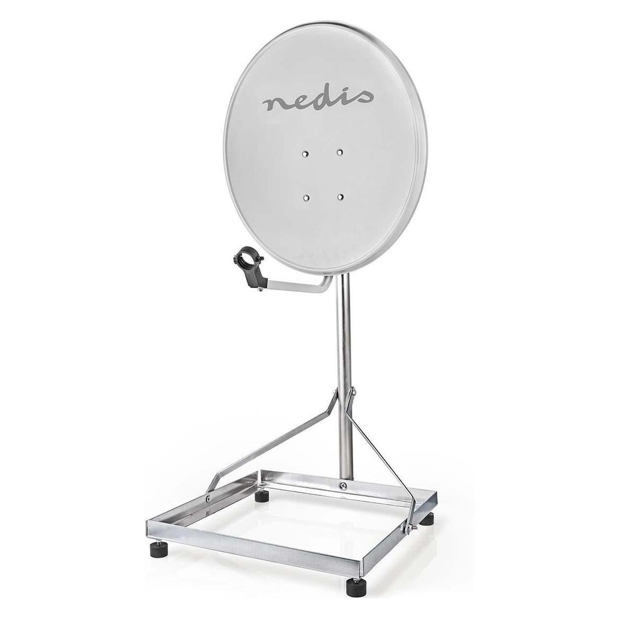 Nedis Satelliten Balkon Ständer / Mastlänge: 1.00 m / Maximale Schüsselgrösse: 90.0 cm / Bodenplatte (Spiegel + Antennen Montage) (SDBS100ME)