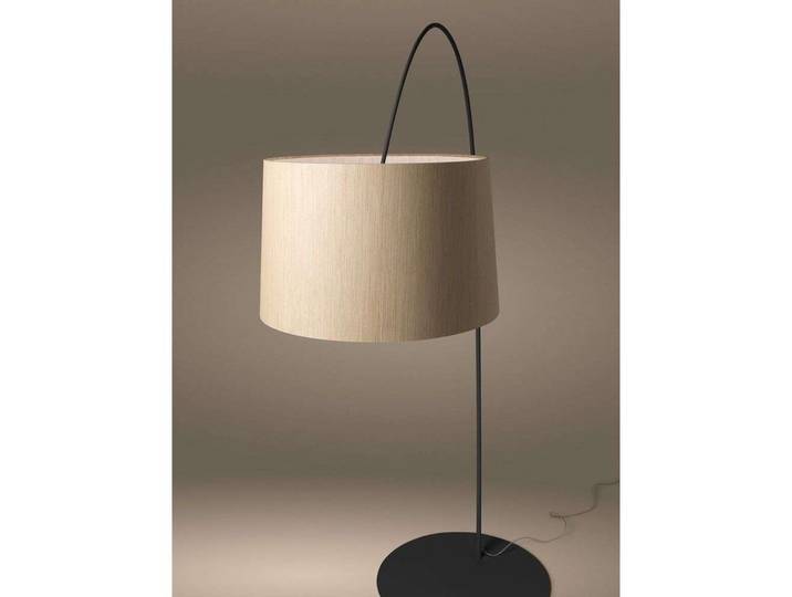 Twiggy LED Lampadaire Black/Wood - Foscarini - Salon / séjour - Métal