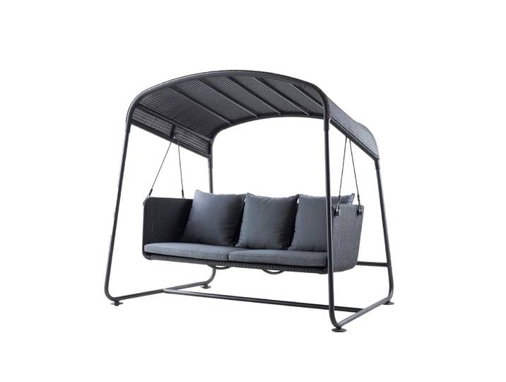 Cane-line Cave Hammock Graphit, inkl. graue Kissen