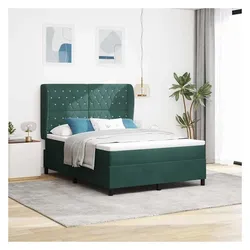 vidaXL, Boxspringbett, Braden Crystal button tufted (140 x 200 cm)