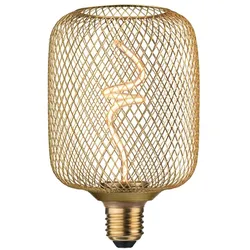 Paulmann 29260 Metallic Glow Standard 230V LED Leuchtmittel Zyl E27 180lm 4W 1800K dimmbar Messing