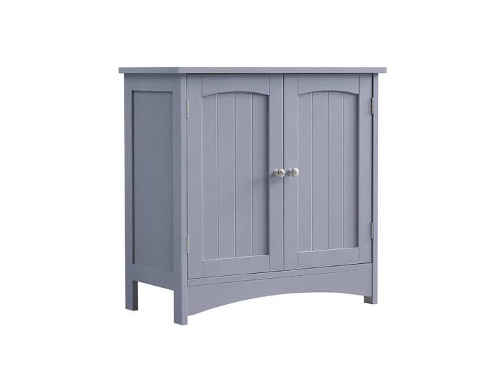 Hansiro Waschbeckenunterschrank Banjul, Grau, Holzwerkstoff, 60x60x30 cm, Badezimmer, Badezimmerschränke, Waschbeckenunterschränke