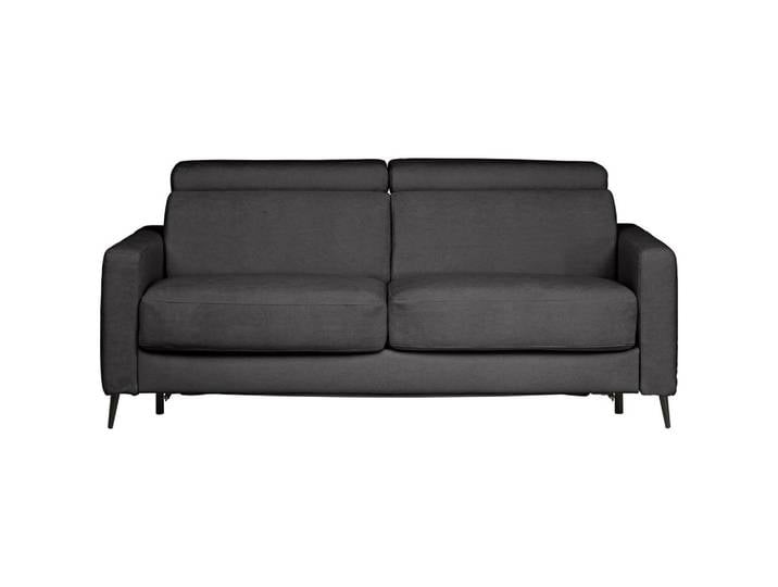 Novel Schlafsofa, Dunkelgrau, Metall, 3-Sitzer, 200x85-99x104 cm, Kinderzimmer & Jugendzimmer, Jugendmöbel, Jugendsofas