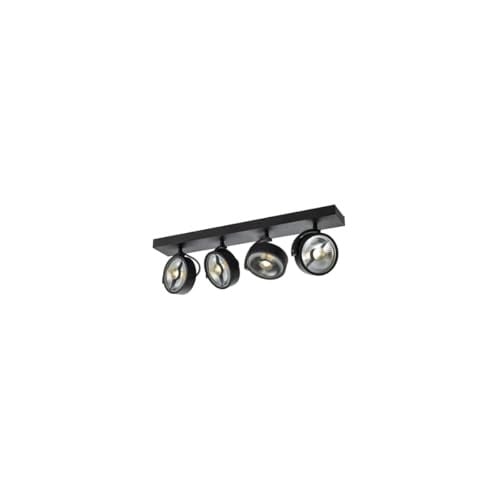 SLV KALU CW zwart opbouwarmatuur voor wand en plafond met GU10 fitting