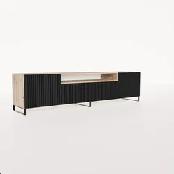 LOWBOARD VAREN 200/41/40 cm, Stand-TV-Schrank Eiche Artisan