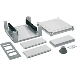 Hager U84S6 Kabelanschlusskasten, univ., 324x307x149mm, IP54, SKII, SaS-Träger-60mm, seitl.