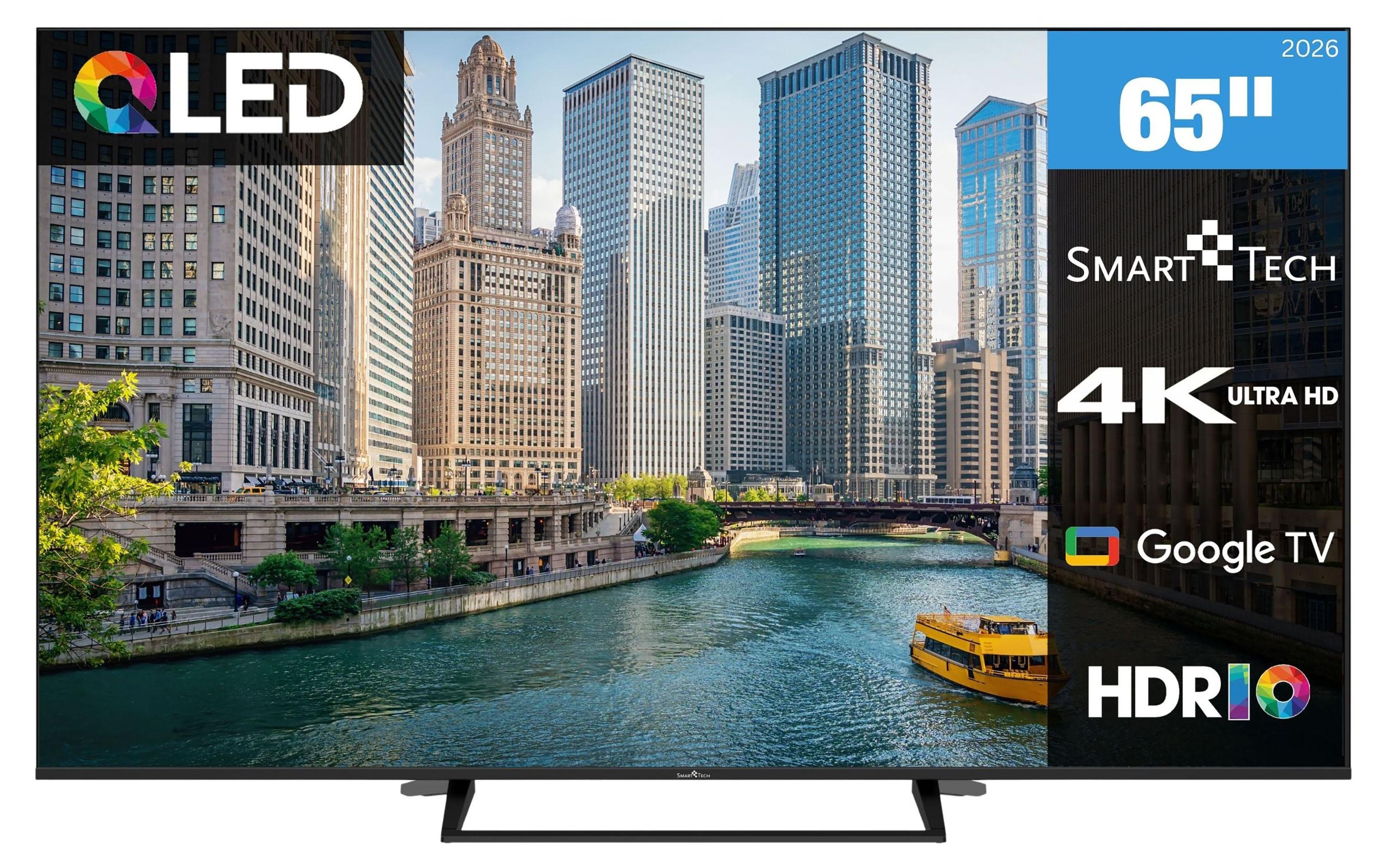 Smart Tech 65QG06K QLED Fernseher 65 Zoll Google TV - HDR Smart TV mit 4K UHD, Bluetooth (2026)