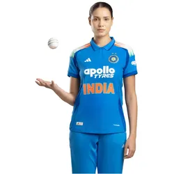 adidas Indien Cricket ODI Trikot Damen KY4189 - true blue XS