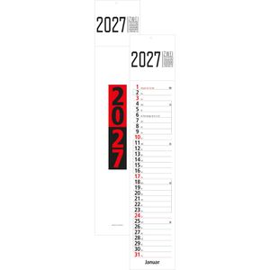 Geiger Streifenkalender Trend, Jahr 2027, 1 Monat auf 1 Seite, 11,8 x 61 cm
