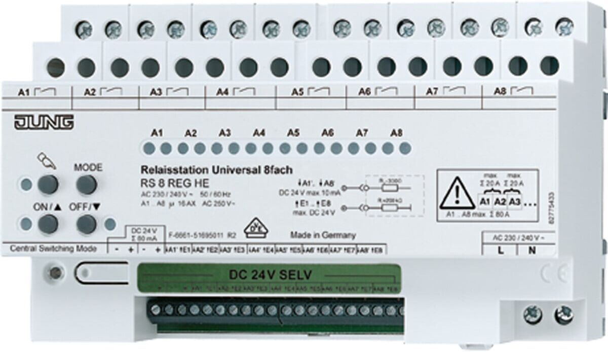 Jung Relaisstation 8-fach Universal RS 8 REGHE (RS8REGHE)