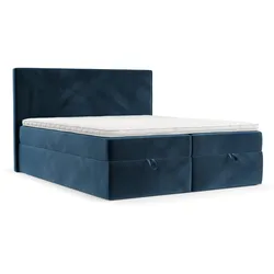BOXBETT Velma 180/200 cm Dunkelblau im Kronos Stoff