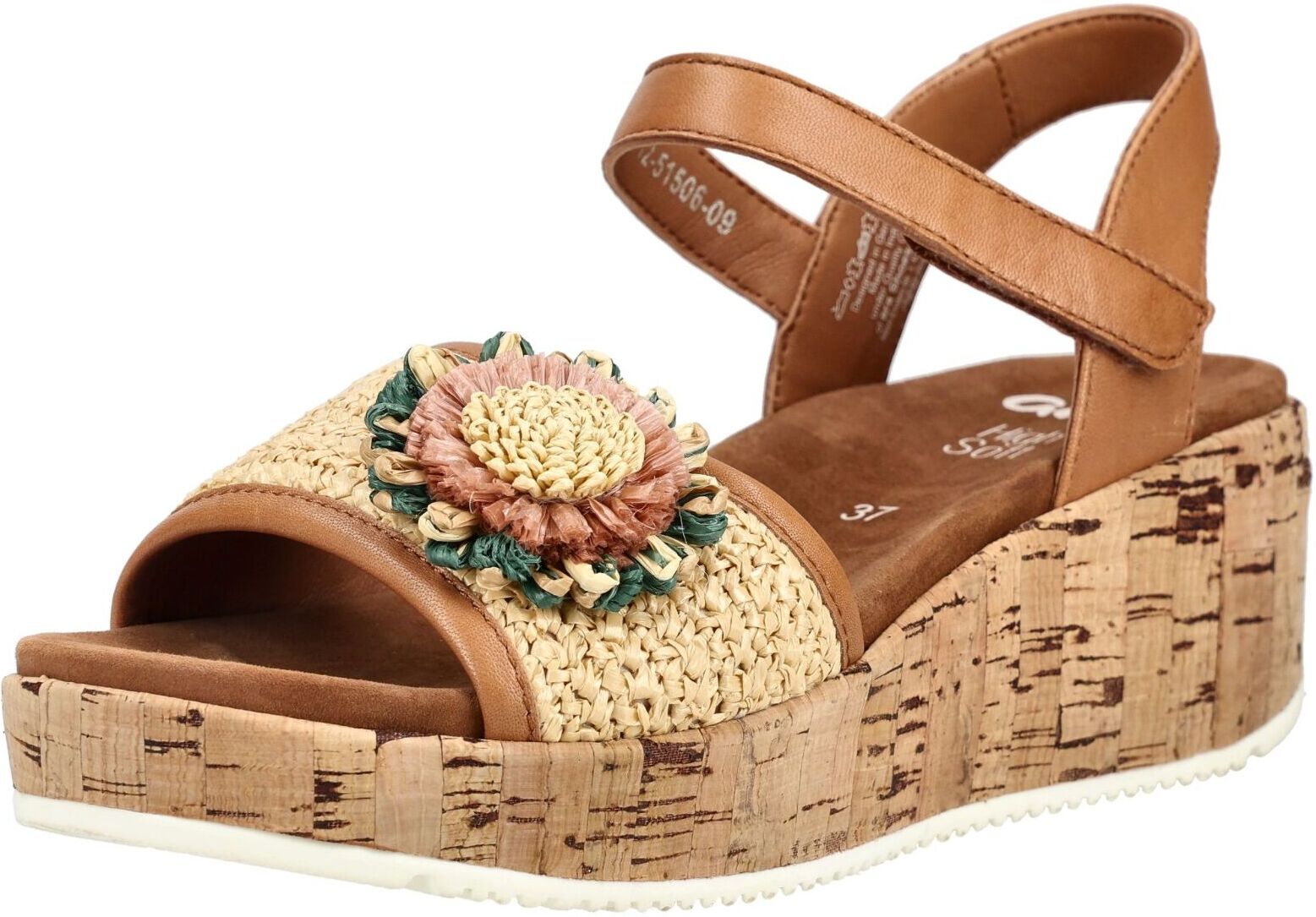 Keilsandalette ARA "Ara Sandalen Glattleder", Damen, Gr. 42, braun, Glattleder, Schuhe