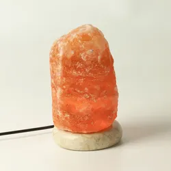 Quality USB Natural Salt Lamp - 11.5 cm (white light)