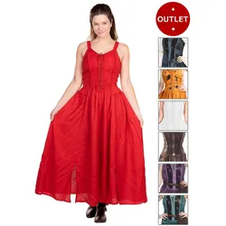Metamorph Mittelalterkleid mit Schnürung und Borte - Alania (M, S)