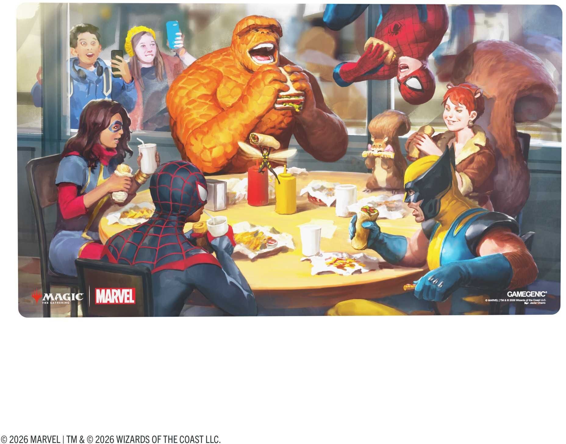 Gamegenic Magic: The Gathering Marvel Super Heroes Prime Playmat – Heroic Feast for Card Game Players