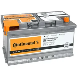 Autobatterie CONTINENTAL LB4 12V 75Ah 730A B13 EFB Batterie 2800012005280
