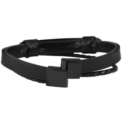 Armband ADELIA´S "Armband aus Leder 20 cm", schwarz, Armbänder, Damen, 20cm, Leder, Armband, Ein kleines Geschenk mit großer Wirkung