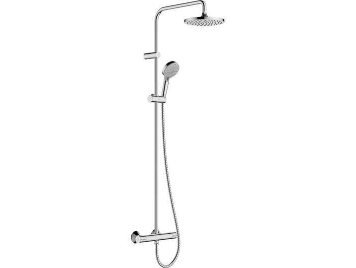 hansgrohe Showerpipe 200 1jet Vernis Blend EcoSmart chrome avec thermostat de douche\, 1 pièce.