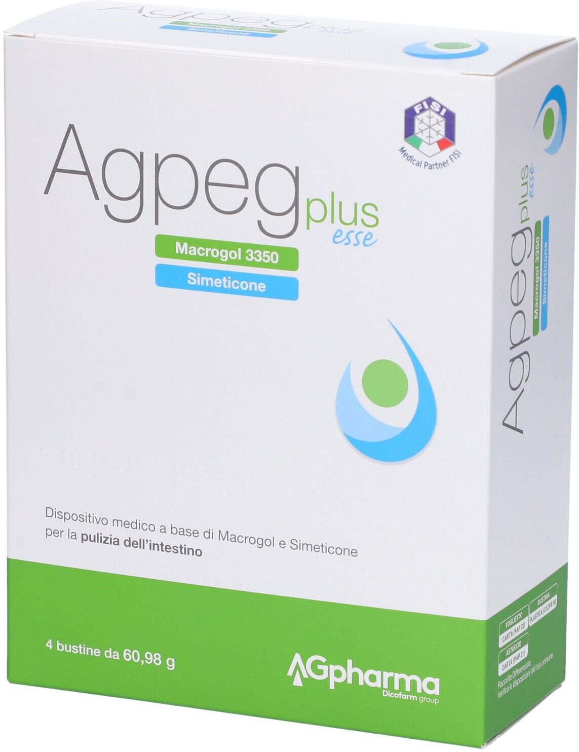 DICOFARM SpA Agpeg Plus Esse, 4 Bustine da 6.98g