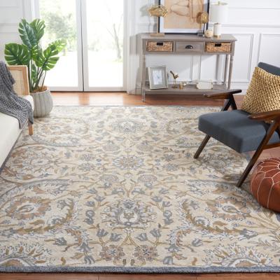 SAFAVIEH Handmade Bella Faith Modern Floral Wool Rug