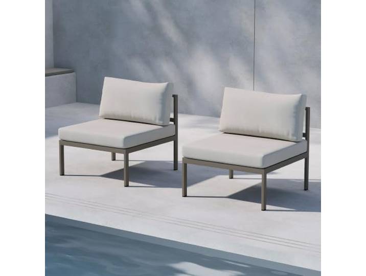 home24 Loungesessel Metall 74 x 70 x 65 cm