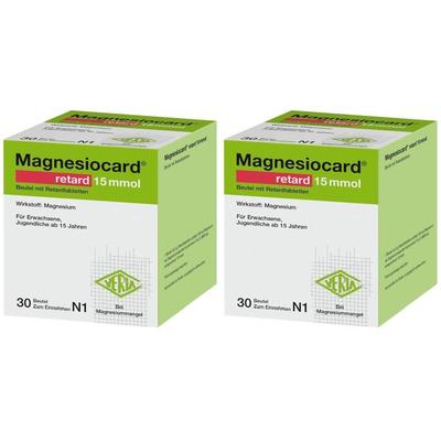 Magnesiocard retard 15 mmol Beutel m.ret.Filmtabl. 2x 2x30 St mit retardierten Filmtabletten