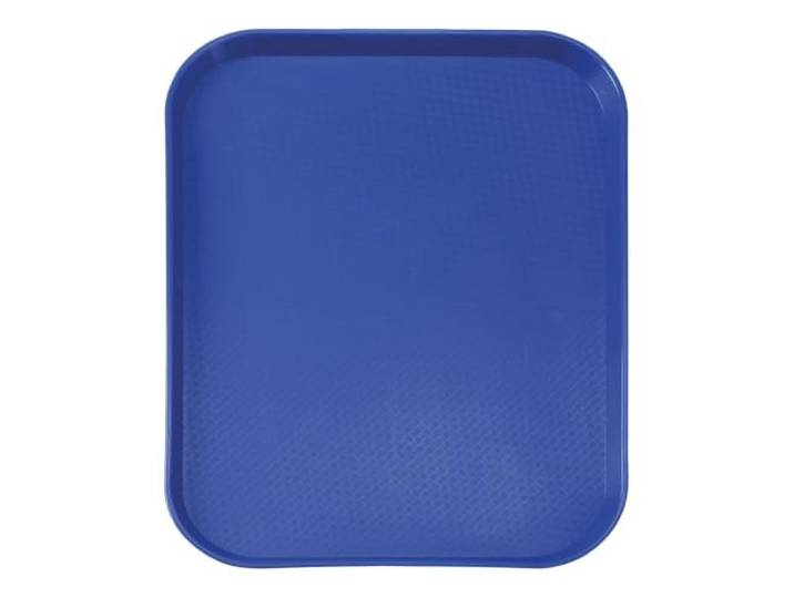 HENDI Fastfood dienblad, AmerBox, klein, schokbestendig, breukbestendig, stapelbaar, 265x345x(H)20mm, polypropyleen, blauw